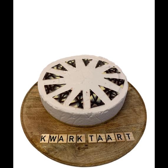 Kwarktaart (citroen, aardbei, caramel of mango/abrikoos)